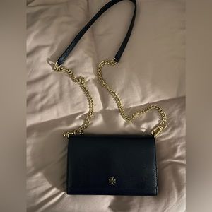 Authentic Tory Burch Emerson crossbody bag, Navy Blue